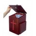 FixtureDisplays® Wood Church Collection Fundraising Box Donation Charity Box with Red Cross Christian Church Tithes & Offering Prayer Box 7.5
